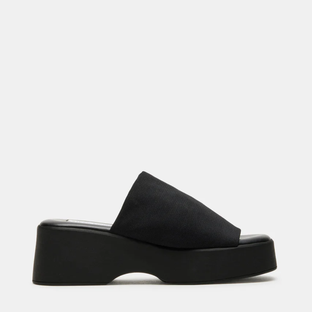 Nora™ | Leder-Plateau-Sandale mit breitem Riemen