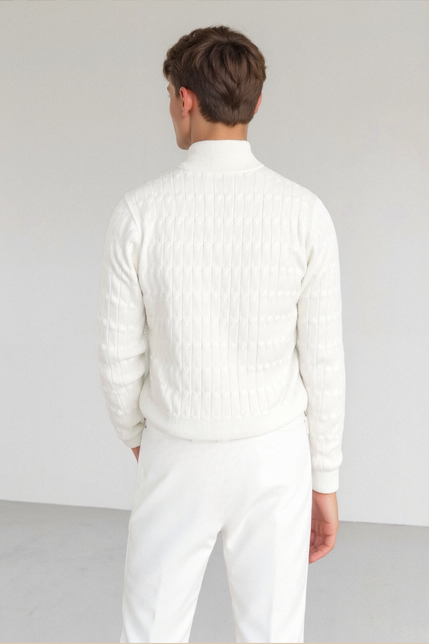 Liam | Klassischer Strickpullover mit Reißverschluss – Eleganter & Warmer Winterstil
