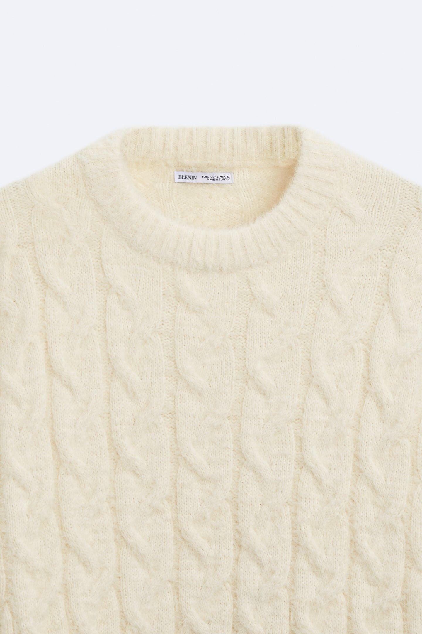 Klassischer Zopfstrickpullover für zeitlose Eleganz