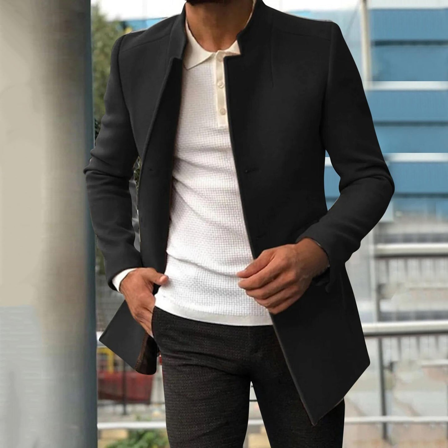 Larson | Herren Slim-Fit Mantel