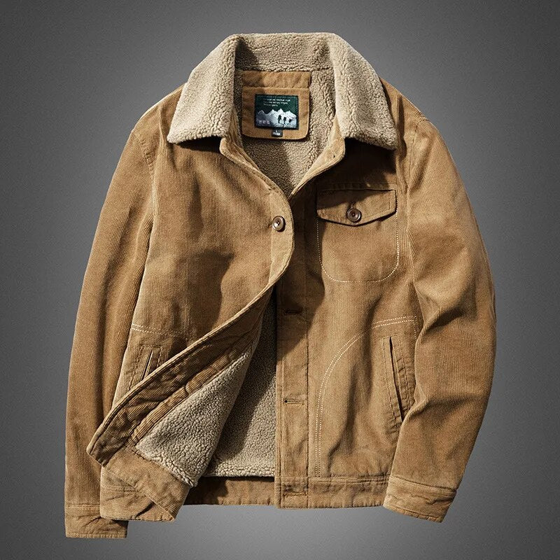 Steffen | Cordjacke mit Fleecefutter – Stilvoll, Warm & Perfekt für den Winter
