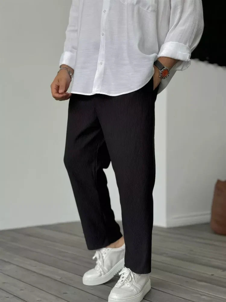 Don | Moderne Hose mit Rippstruktur