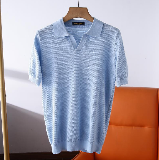 Moritz | Leichter Herren-Strickpolo