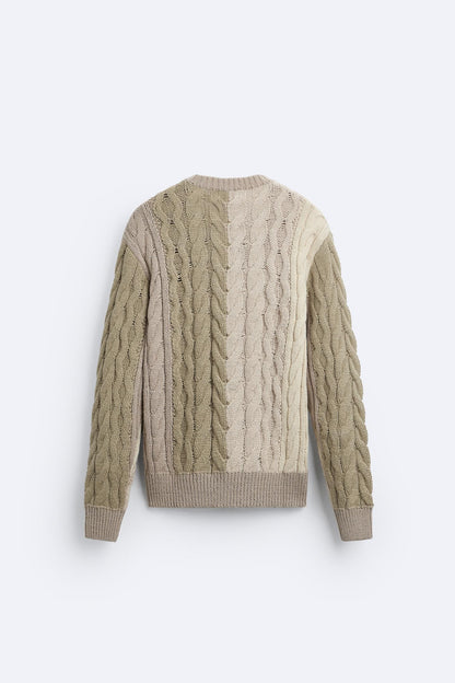 Jonas | Grobstrick-Pullover mit Zopfmuster – Klassisch & Zeitlos