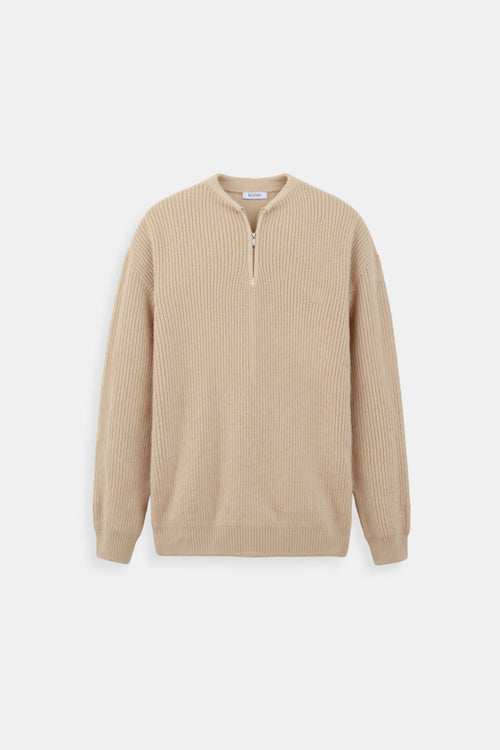 Klassischer Strickpullover mit Reißverschluss – Zeitlos & Komfortabel