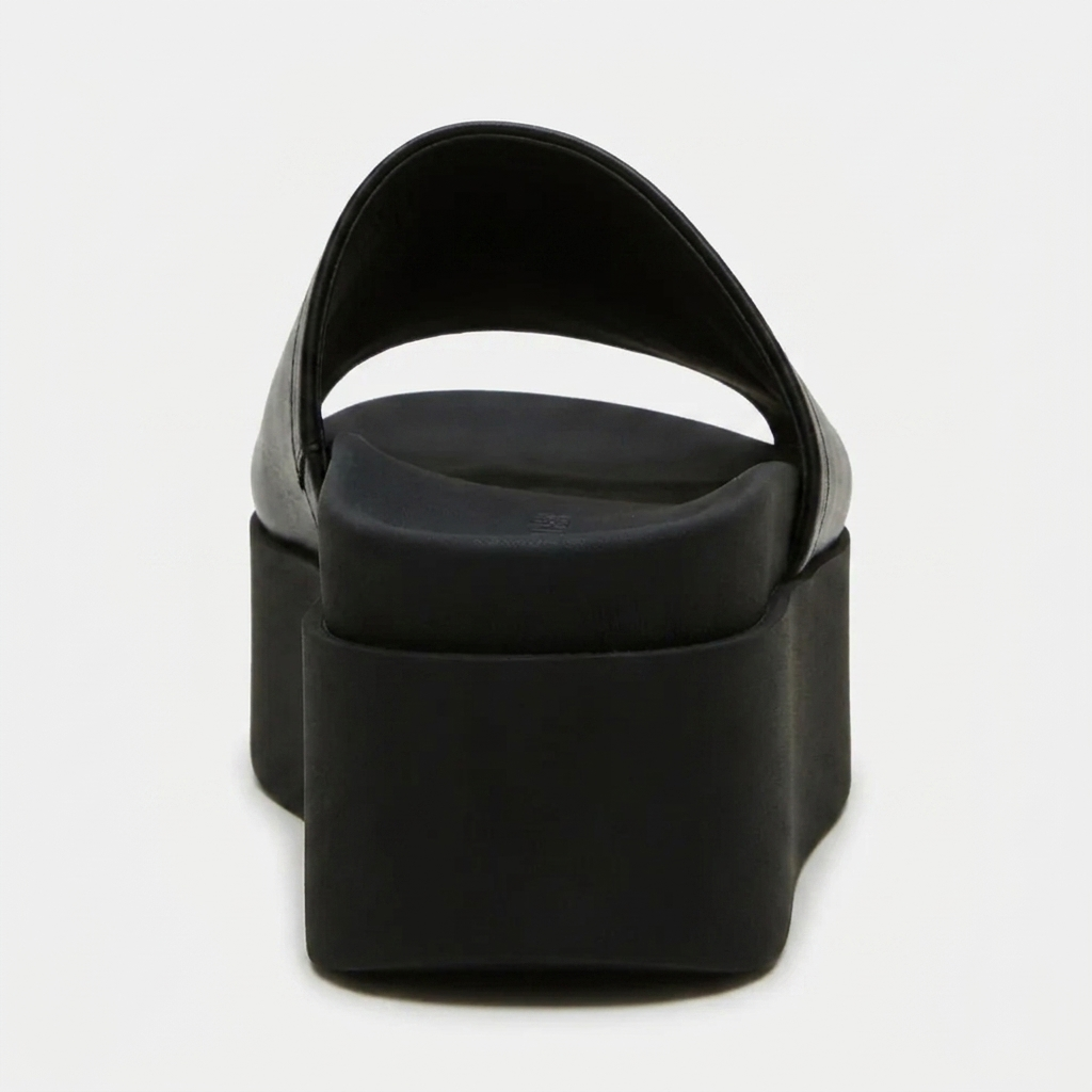 Nora™ | Leder-Plateau-Sandale mit breitem Riemen