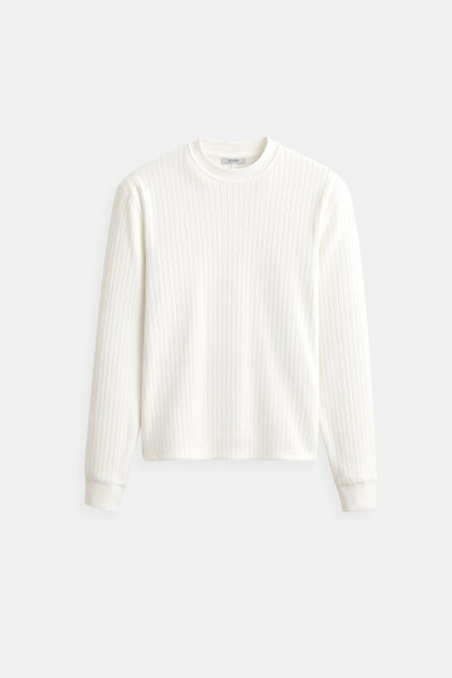 Luca | Feinripp-Langarmshirt für Herren – Minimalistisch & Vielseitig