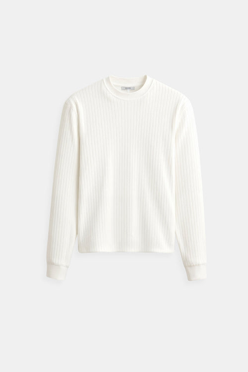 Luca | Feinripp-Langarmshirt für Herren – Minimalistisch & Vielseitig