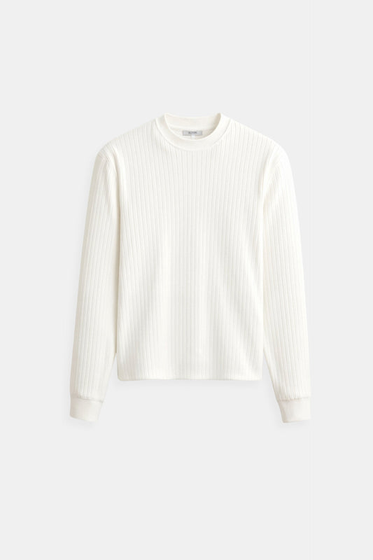 Luca | Feinripp-Langarmshirt für Herren – Minimalistisch & Vielseitig