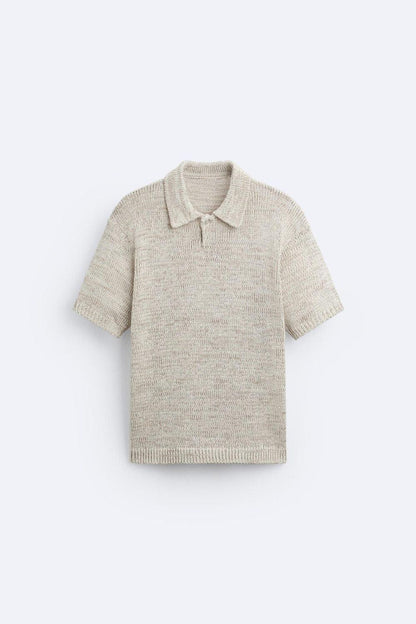 Lässiges Strickpolo im Vintage-Look