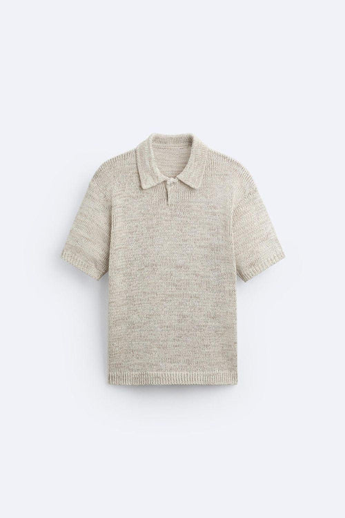 Lässiges Strickpolo im Vintage-Look