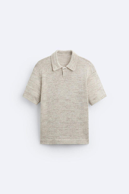 Lässiges Strickpolo im Vintage-Look