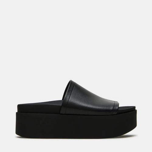 Nora™ | Leder-Plateau-Sandale mit breitem Riemen