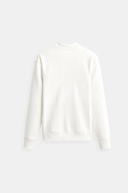 Luca | Feinripp-Langarmshirt für Herren – Minimalistisch & Vielseitig