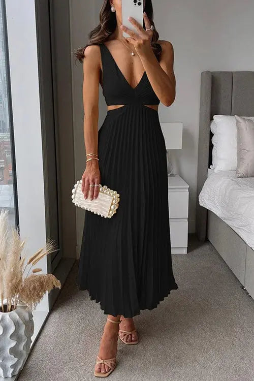 Kesley | Elegant Plissee-Kleid Zendoo.de