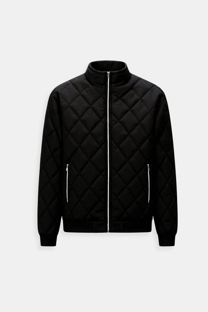 Alessandro | Klassische Herren-Steppjacke in Schwarz