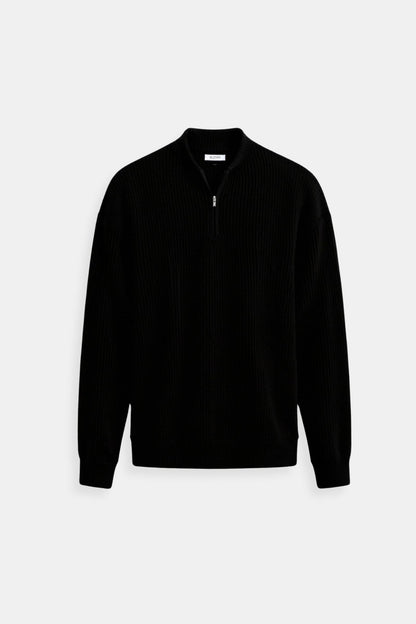 Klassischer Strickpullover mit Reißverschluss – Zeitlos & Komfortabel