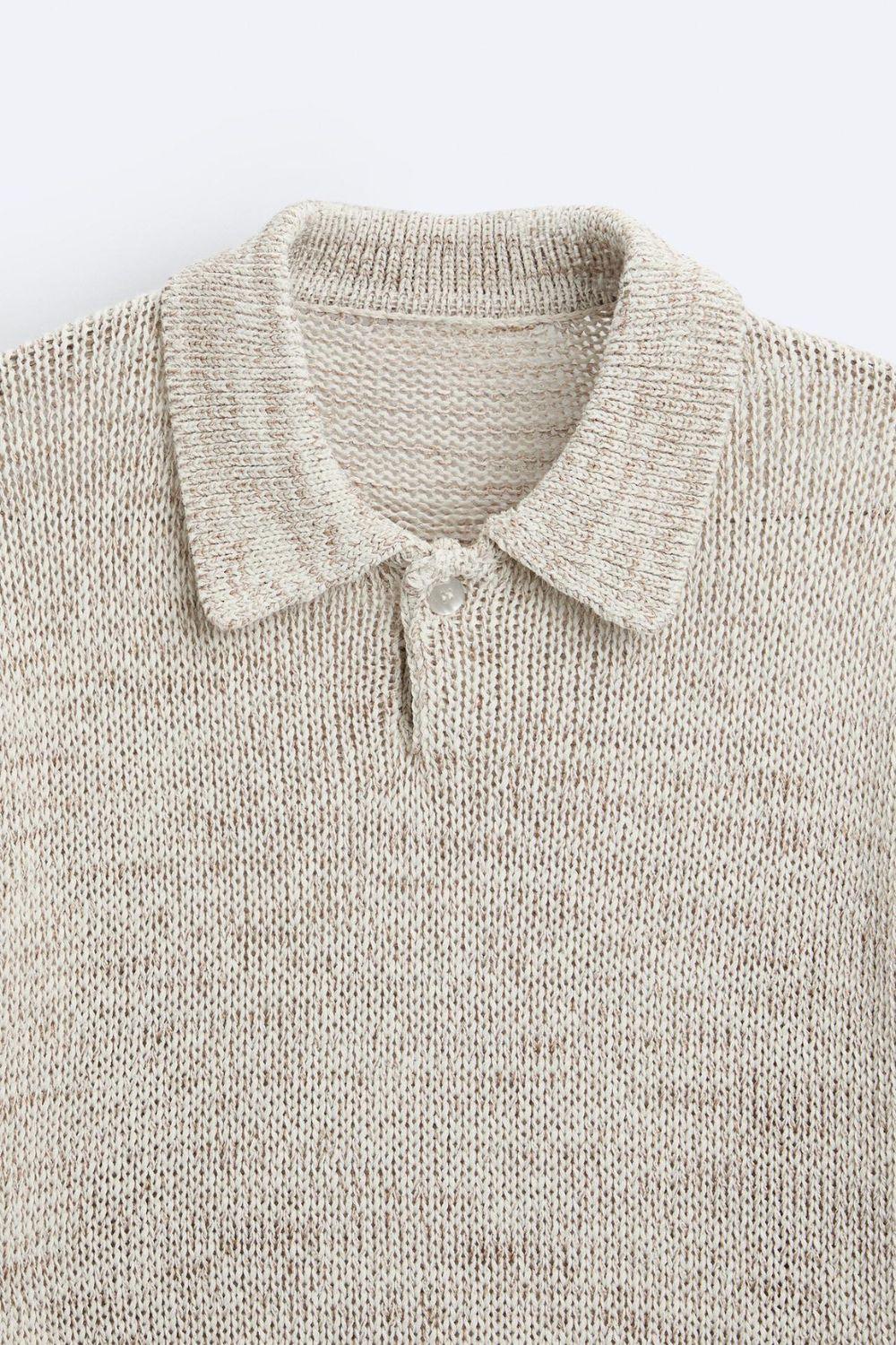 Lässiges Strickpolo im Vintage-Look