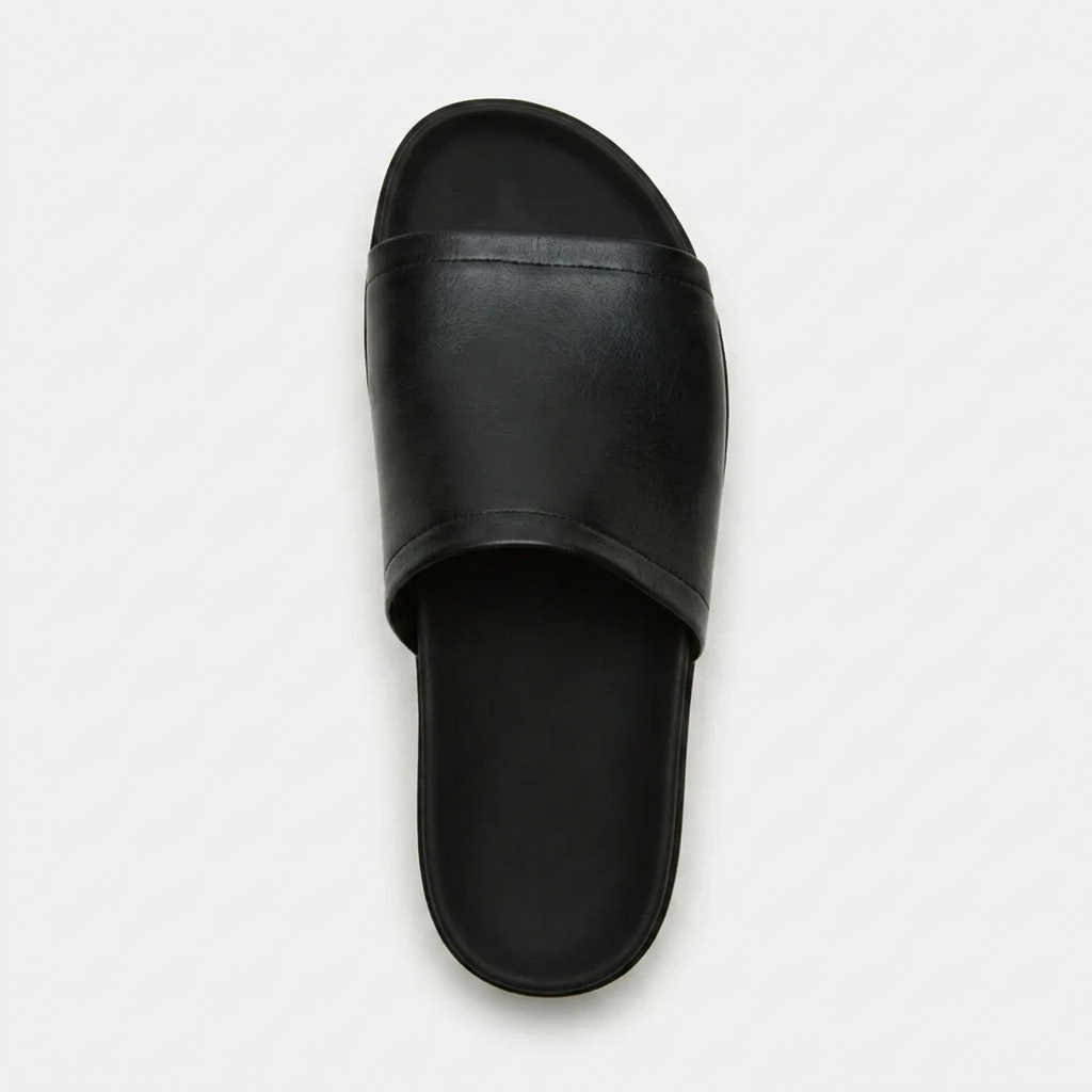 Nora™ | Leder-Plateau-Sandale mit breitem Riemen