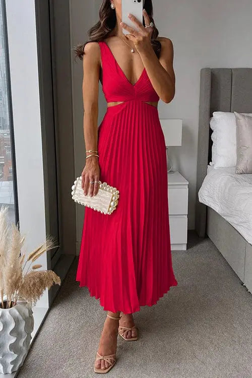 Kesley | Elegant Plissee-Kleid Zendoo.de