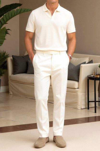 Herren-Poloshirt in Beige – Elegant & Zeitlos