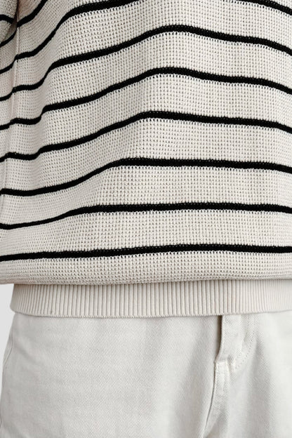 Gestreiftes Herren-Poloshirt mit kurzen Ärmeln – Zeitlos &amp; Vielseitig