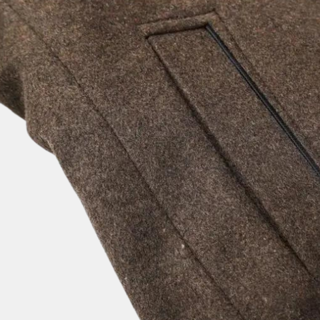 Hampus | Herren Wollmantel mit Stehkragen
