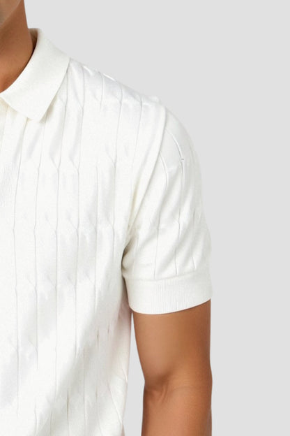 Herren-Polohemd in Weiß – Klassisch und Elegant