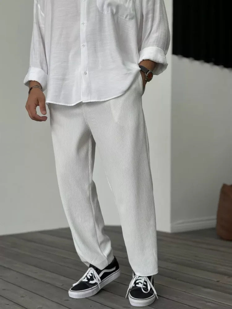 Don | Moderne Hose mit Rippstruktur
