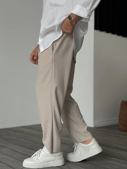 Don | Moderne Hose mit Rippstruktur