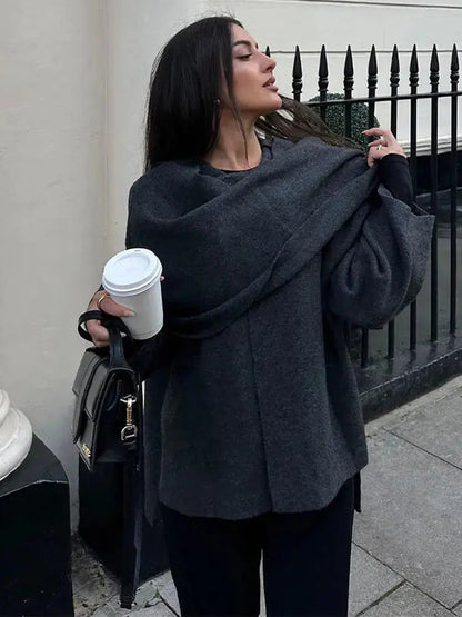 Ella | Elegante Cape-Jacke – Zeitloser Stil und Vielseitige Eleganz
