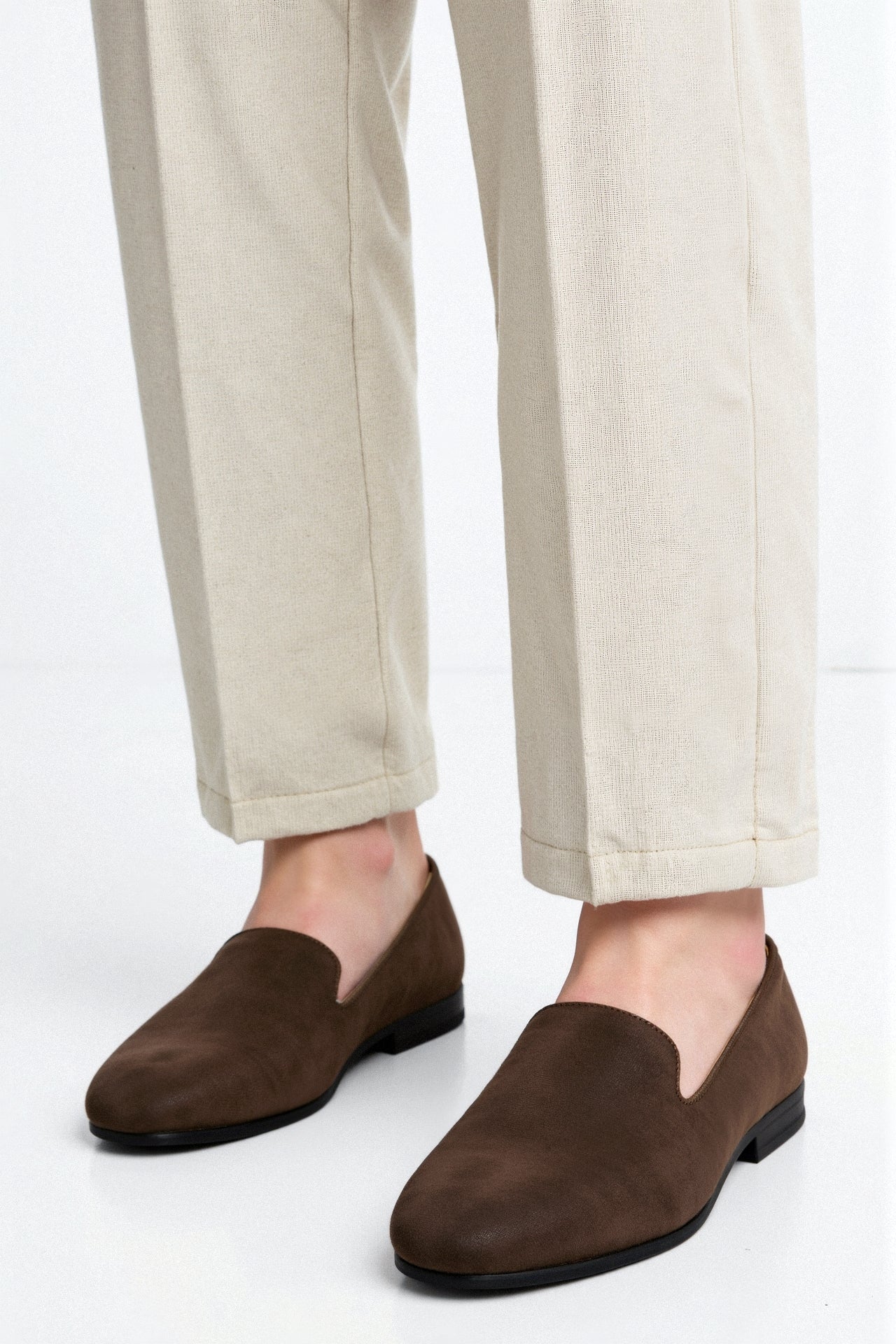 Braune Wildleder-Loafer – Eleganz und Komfort vereint