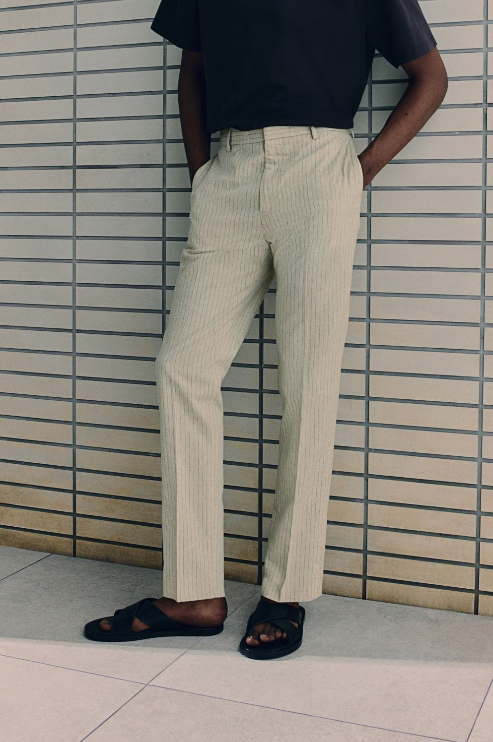 Herren-Anzughose mit Nadelstreifen – Eleganz im Old-Money-Stil