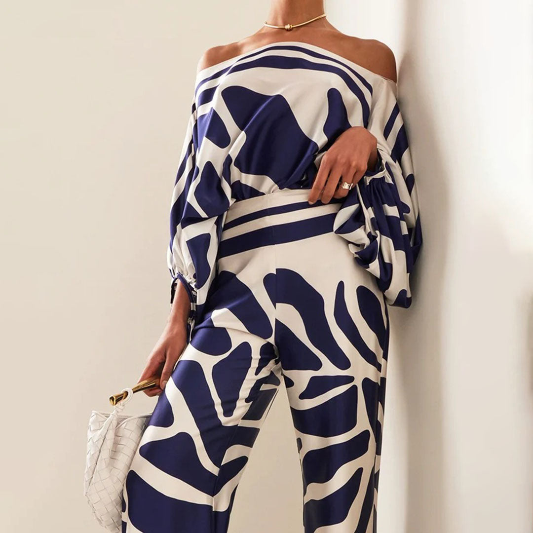 Johanna | Stilvolles Damen Satin-Set im eleganten Design