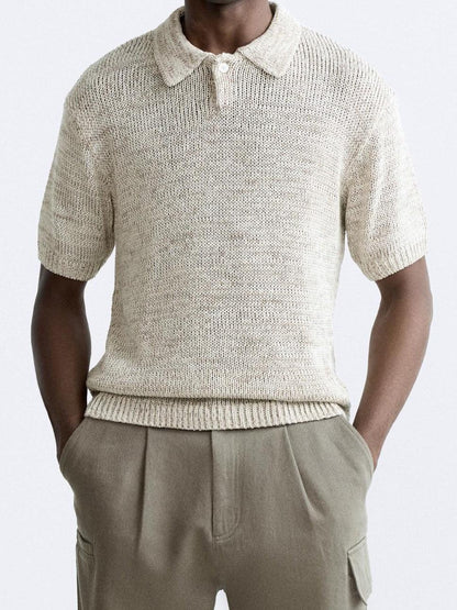 Lässiges Strickpolo im Vintage-Look