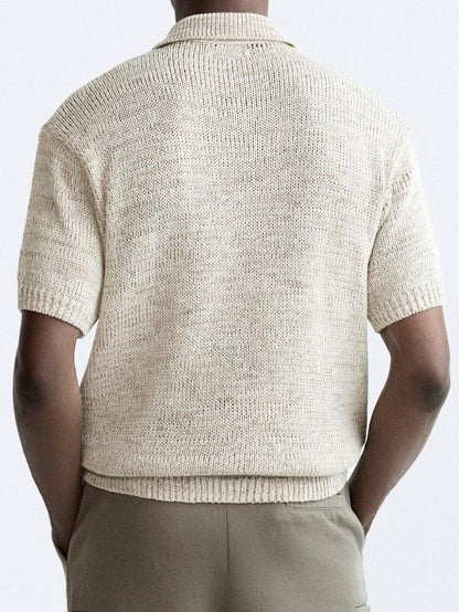 Lässiges Strickpolo im Vintage-Look