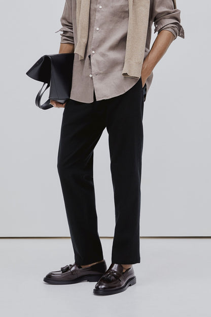 Herren-Casualhose mit Kordelzug – Minimalistischer Look in mehreren Farben