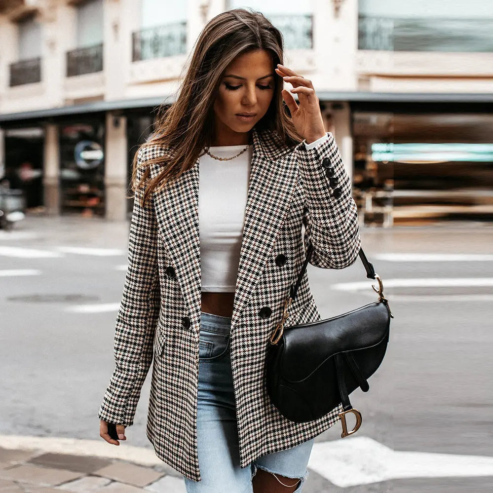 Karina | Karierter Blazer für Damen Zendoo.de