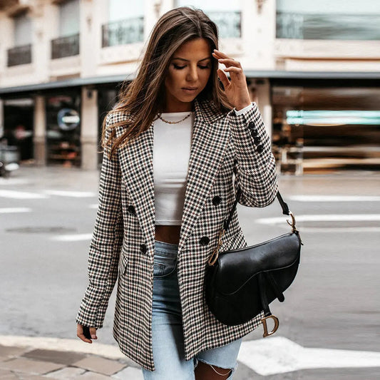 Karina | Karierter Blazer für Damen Zendoo.de