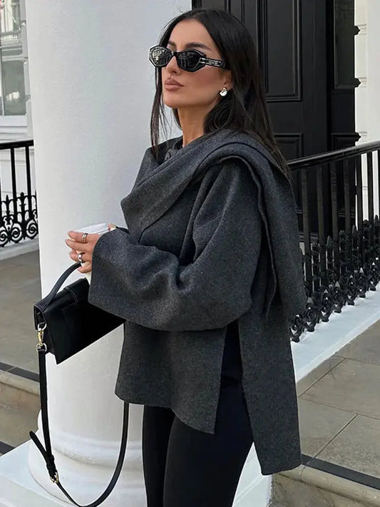 Ella | Elegante Cape-Jacke – Zeitloser Stil und Vielseitige Eleganz Zendoo.de