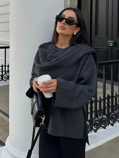 Ella | Elegante Cape-Jacke – Zeitloser Stil und Vielseitige Eleganz