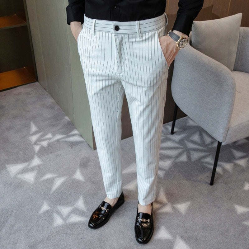 Herren-Anzughose mit Nadelstreifen – Eleganz im Old-Money-Stil