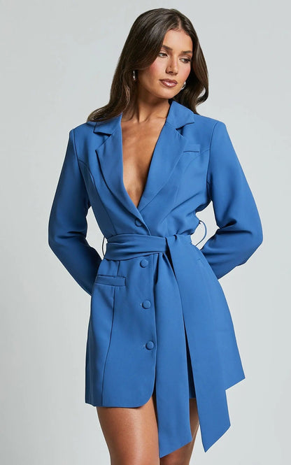 Dunja | Blazer-Kleid mit Gürtel für Damen