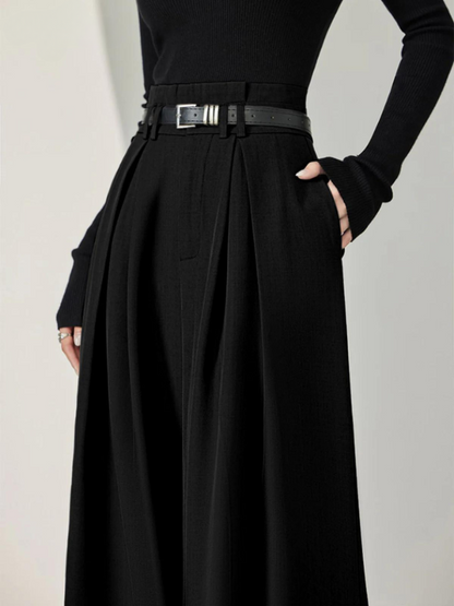 Gisela | Hochgeschnittene Hose mit weitem Bein für Damen