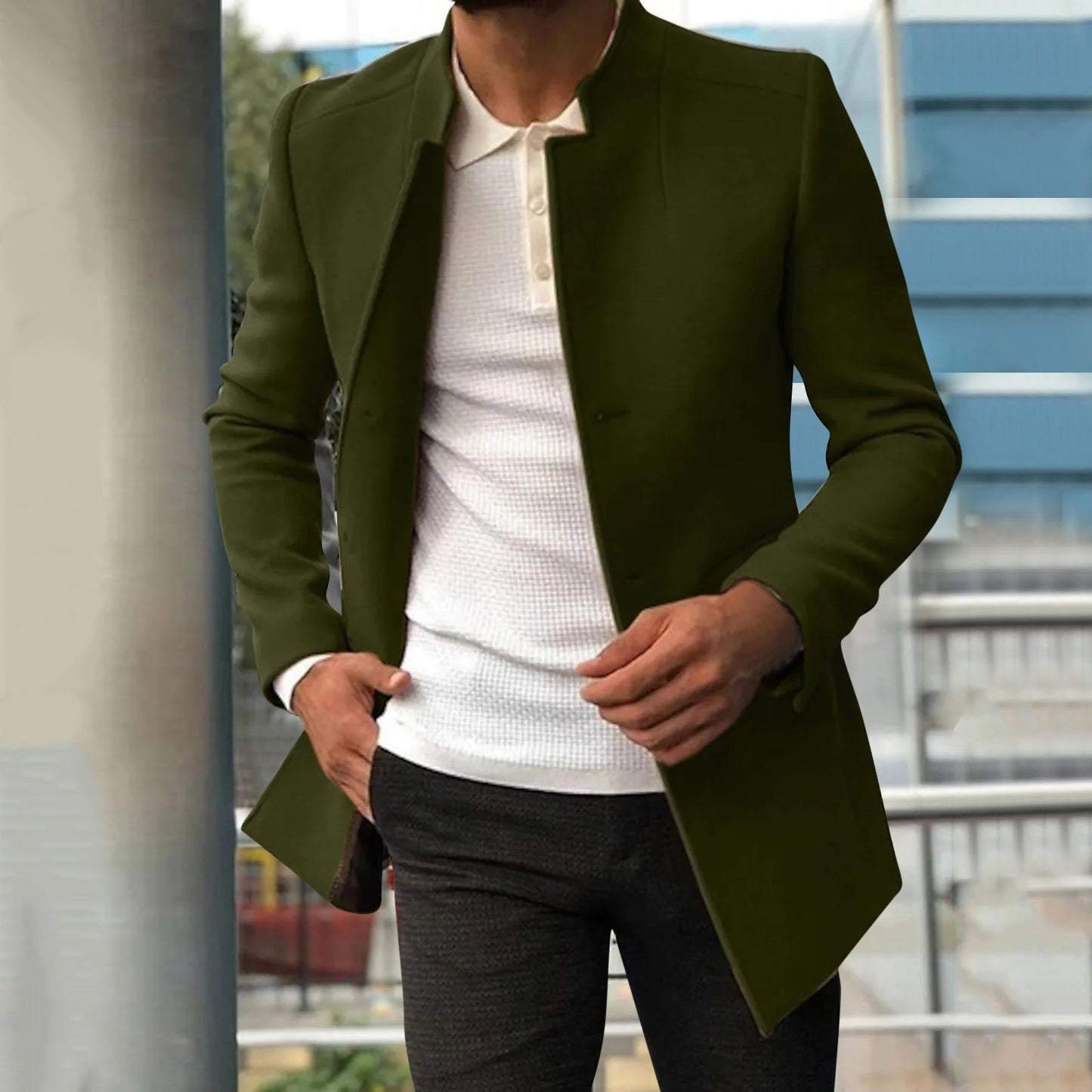 Larson |  Herren Slim-Fit Mantel