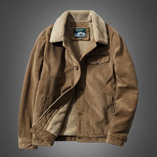 Steffen | Cordjacke mit Fleecefutter – Stilvoll, Warm & Perfekt für den Winter