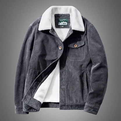 Steffen | Cordjacke mit Fleecefutter – Stilvoll, Warm & Perfekt für den Winter