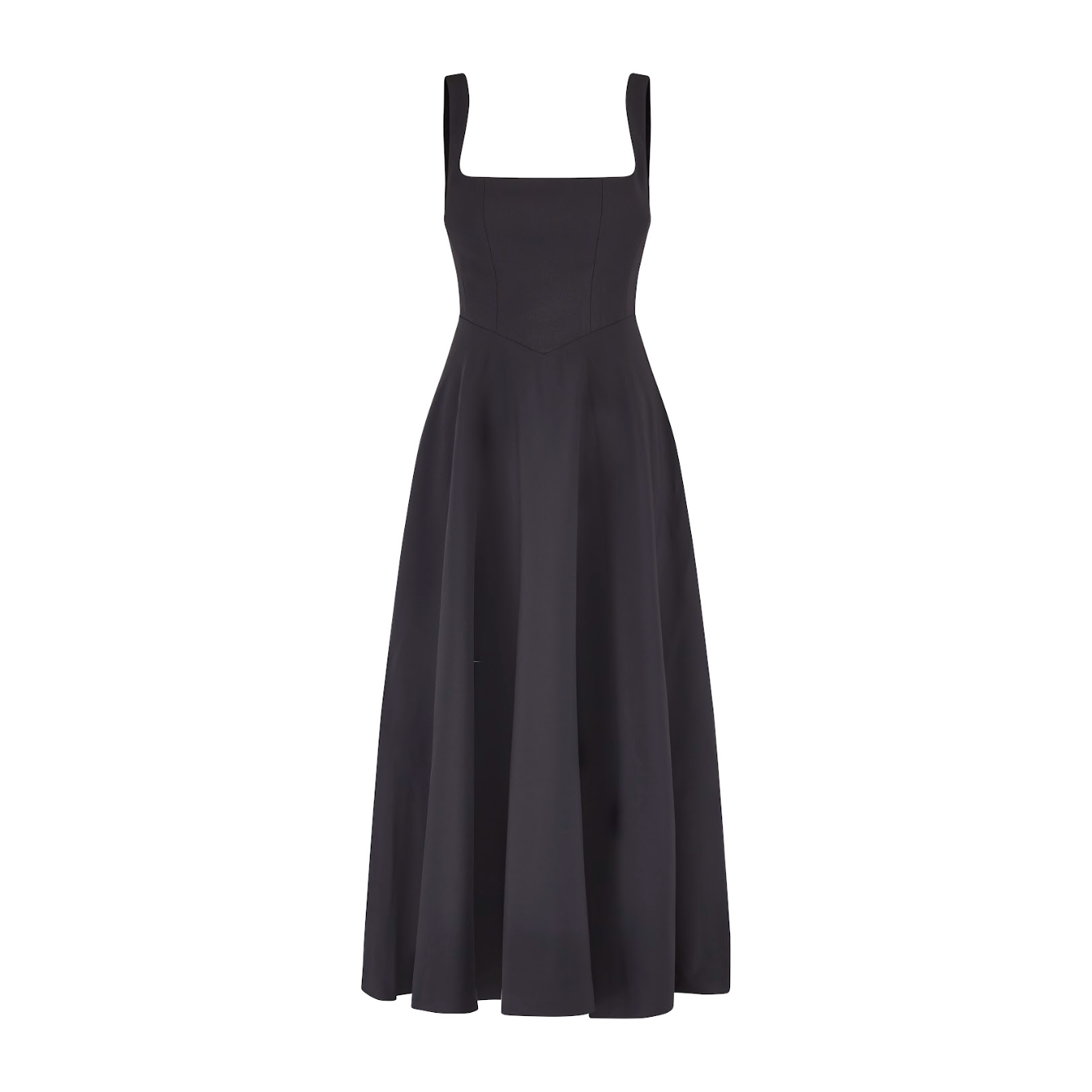 Bella | Elegantes Maxikleid A-Linie mit breiten Trägern – Schwarz, Weiß, Mintgrün