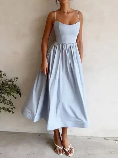 Romantisches A-Linien Kleid in Rosa – Ärmellos & figurbetont mit Vintage-Flair