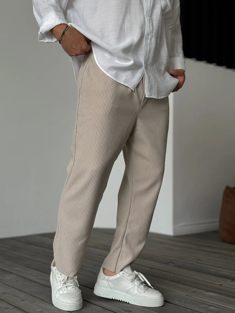 Don | Moderne Hose mit Rippstruktur